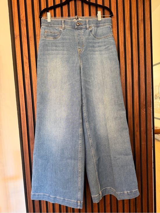 SPANX Denim - SPANX Light Blue Wide-Leg Jeans